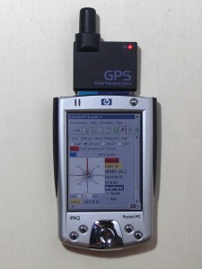 der iPAQ mit dem CF-basierten SysOn-GPSr
